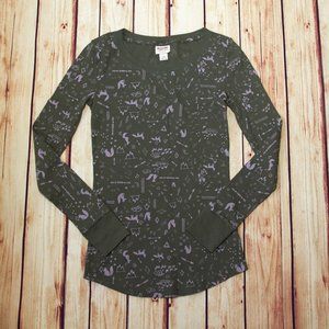 Mossimo Green Long Sleeve Thermal Size Small